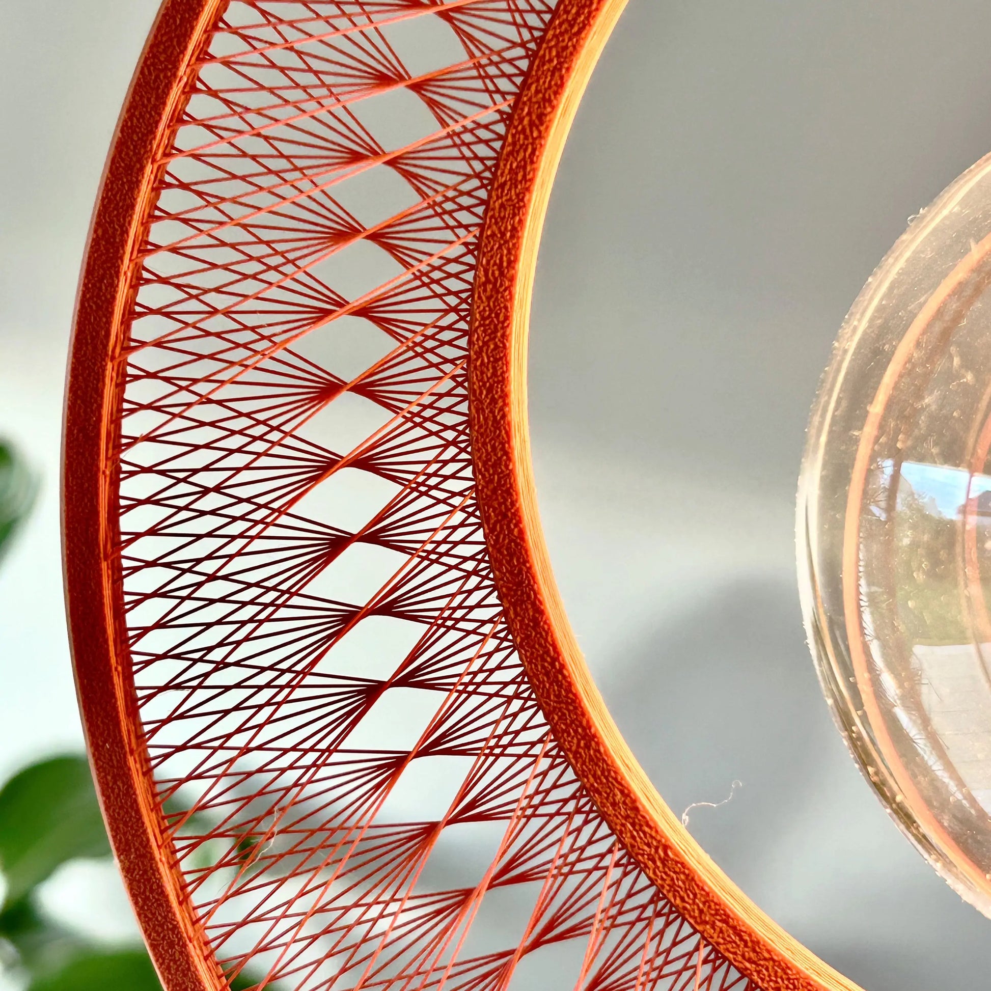 Ceiling warm light pendant that is luxurious, simple and elegant, made with bio-degradable polymers that is safe for environment
